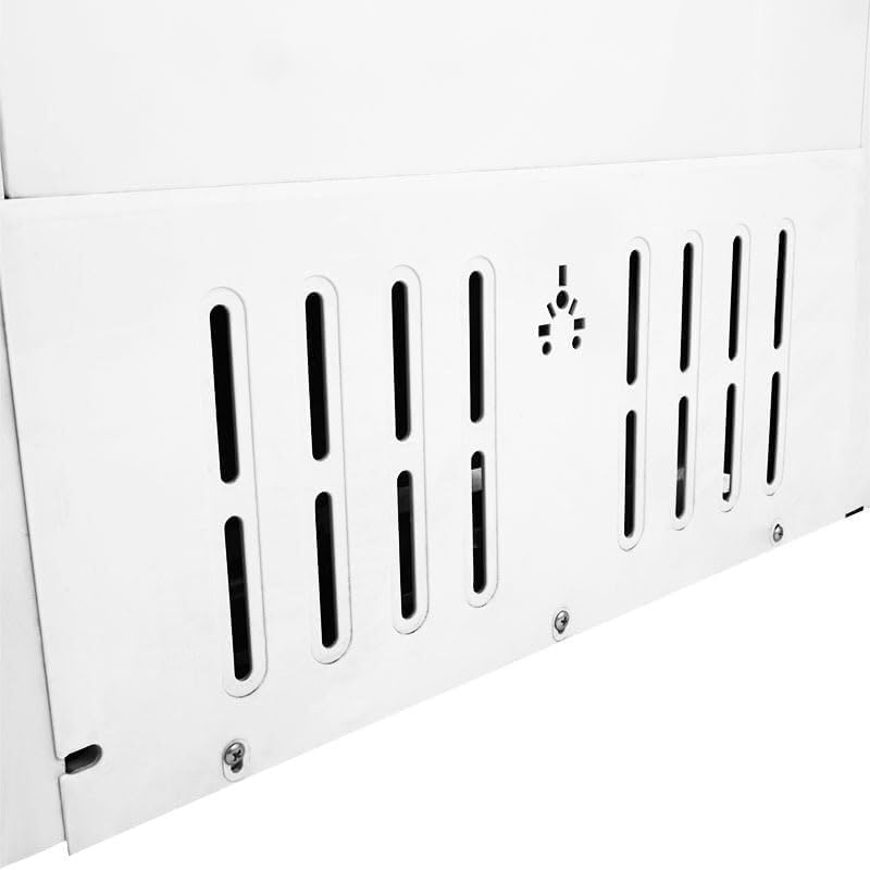 3.5 Cu.Ft Compact Chest Freezer - Energy Efficient Deep Freezer with Adjustable Clear Bins & Manual Temperature Control, White - Perfect for Home, Garage, or Basement Food Storage