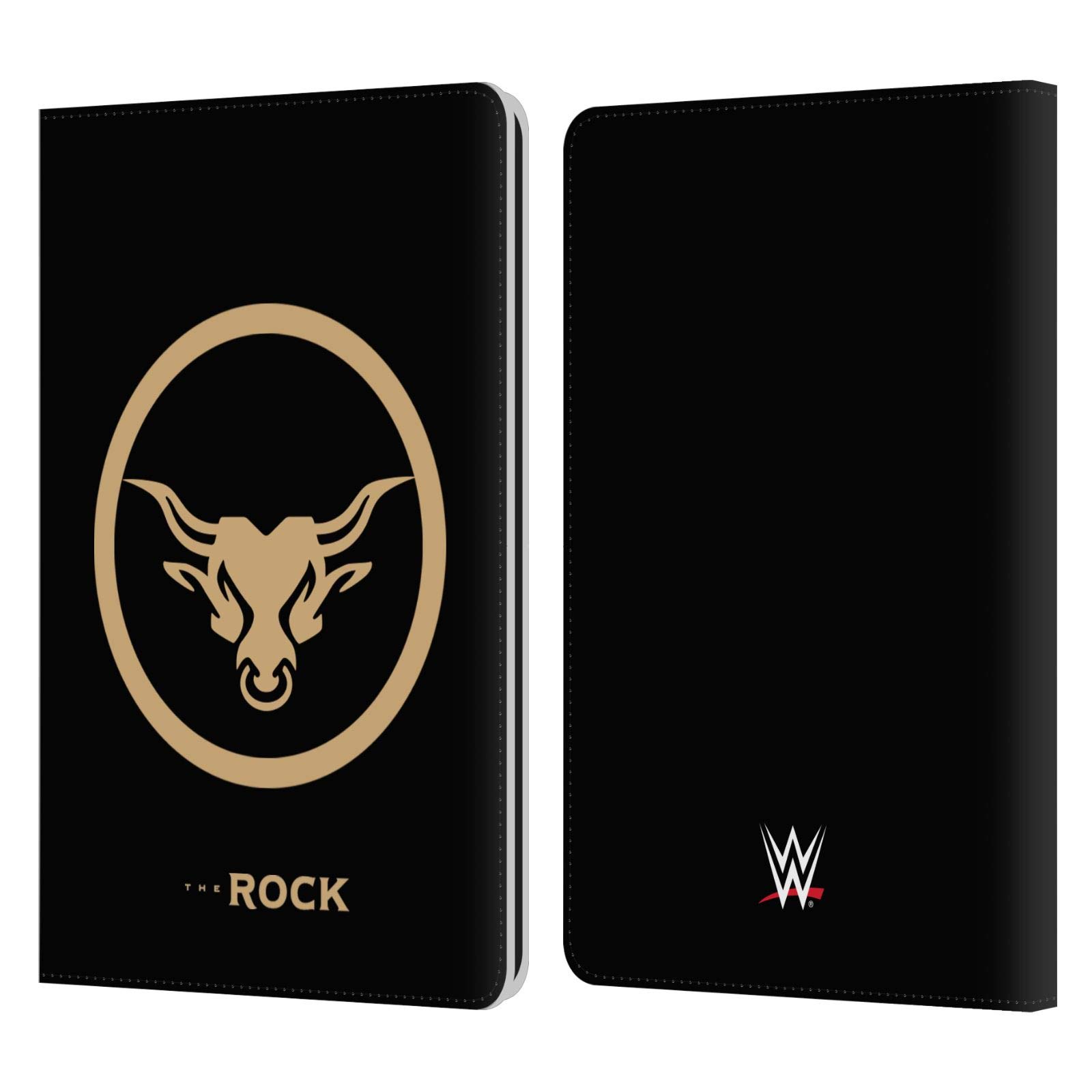 Official WWE The Rock Golden Brahma Bull Leather Wallet Case for Kindle Paperwhite 1/2/3 - Licensed Book Cover for Reading & Travel Protection