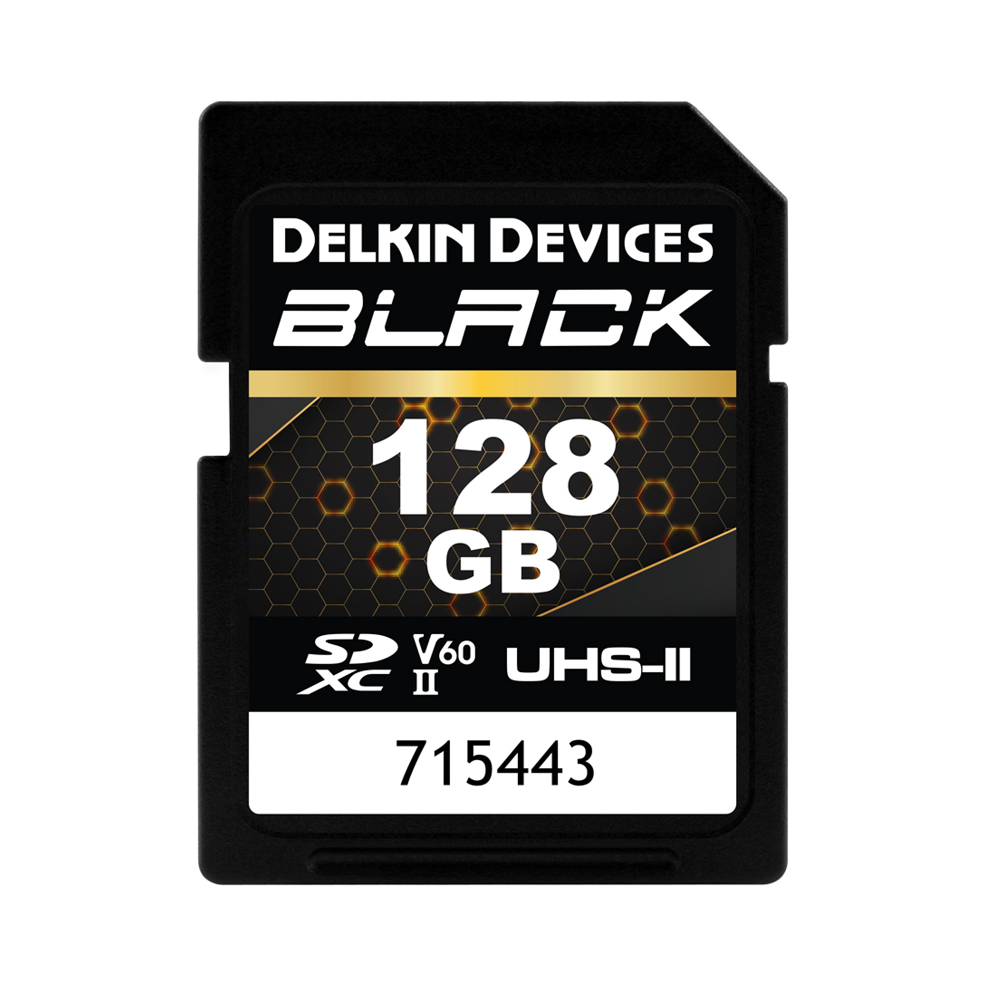 Delkin Devices 128GB UHS-II V60 SDXC Memory Card - High-Speed Performance for 4K Video & Professional Photography | Perfect for DSLR Cameras, Drones & Action Cameras