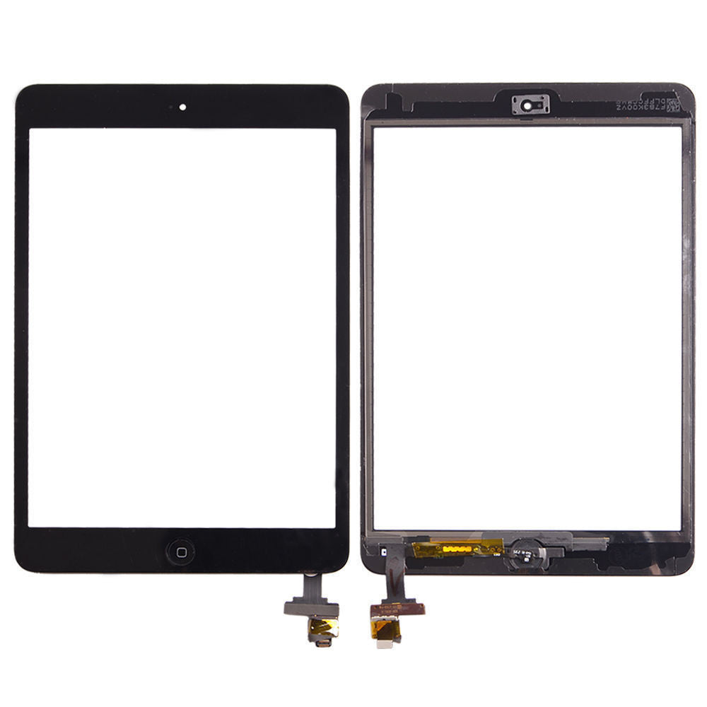 Premium iPad Mini 1 & 2 Glass Screen Replacement with Touch Digitizer - Black or White - DIY Repair Kit for Cracked or Damaged Screens - Perfect for Home, Office, or School Use