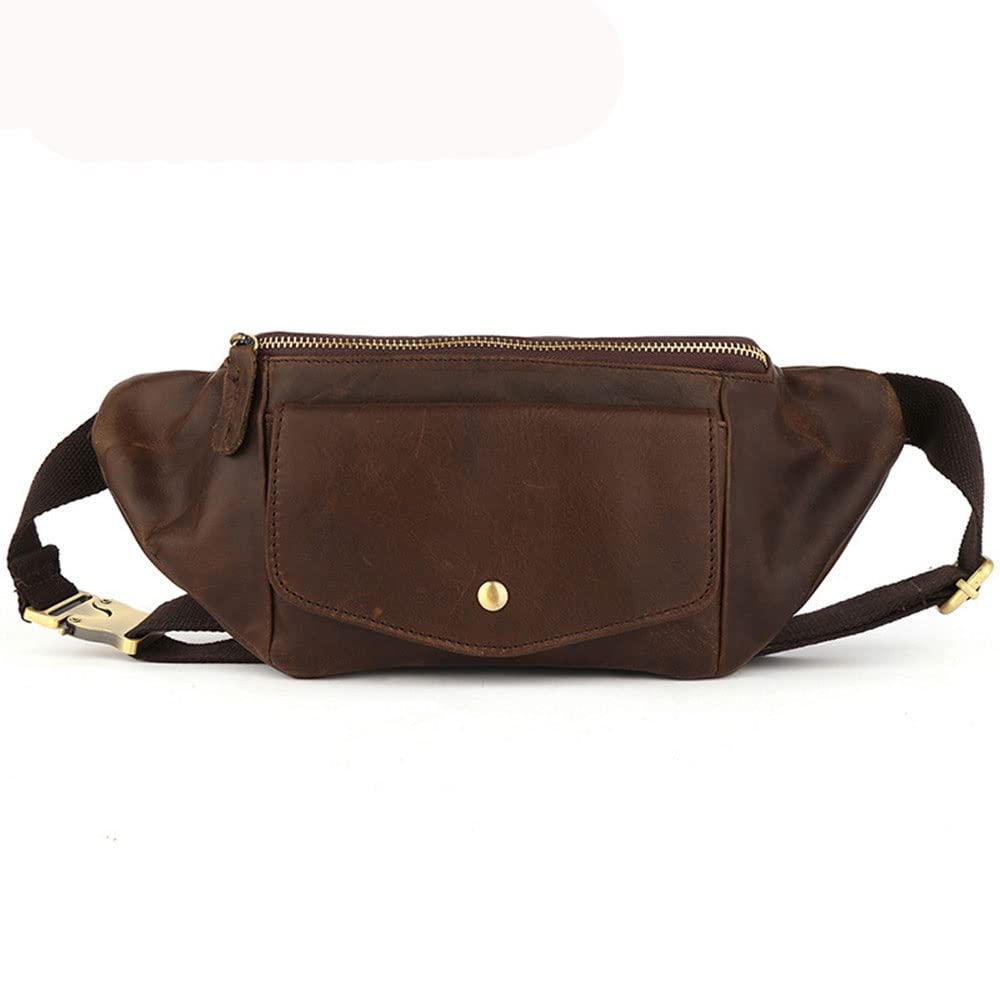 QZH Vintage Sports Chest Bag for Men - Stylish Messenger Shoulder Bag & Casual Backpack - Perfect for Outdoor, Travel & Daily Use (35 x 4 x 14cm)
