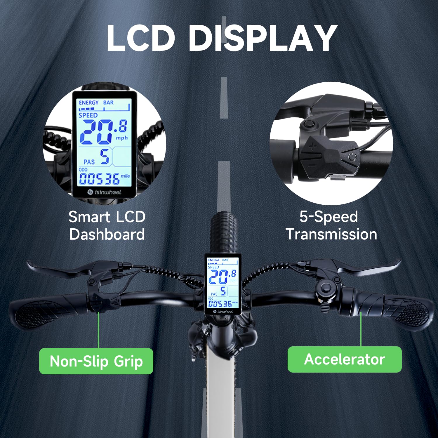 **Isinwheel U5 750W Folding Electric Bike for Adults - 20
