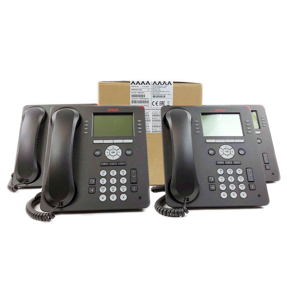 Avaya 9508 Standard Office Desk Phone - Charcoal Gray - 1 Line VoIP Business Phone with Speakerphone & Caller ID - Perfect for Small Business & Home Office Communication