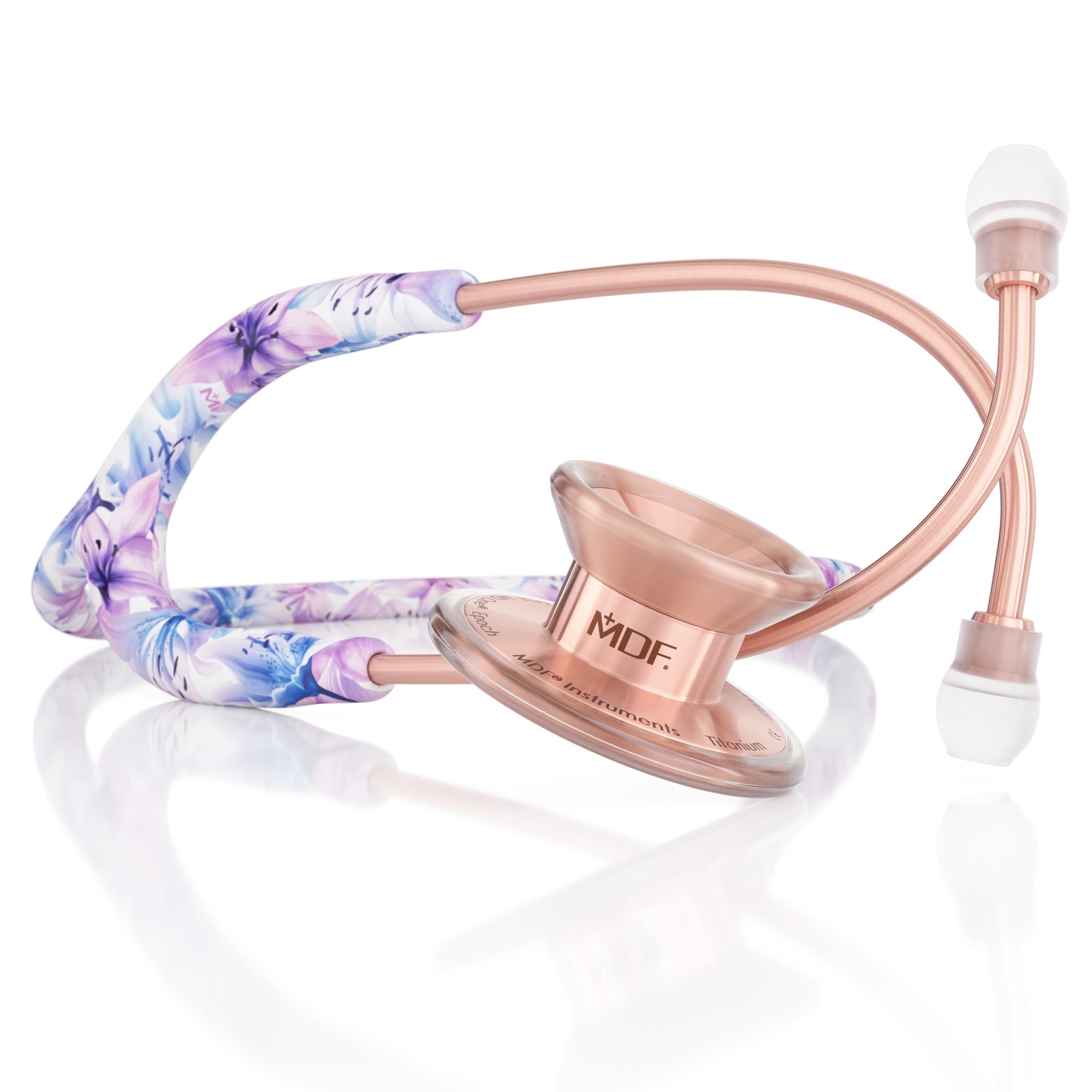 MD One® Epoch® Titanium Adult Stethoscope - Premium Rose Gold Finish for Medical Professionals | Ideal for Doctors, Nurses & Healthcare Workers in Hospitals & Clinics