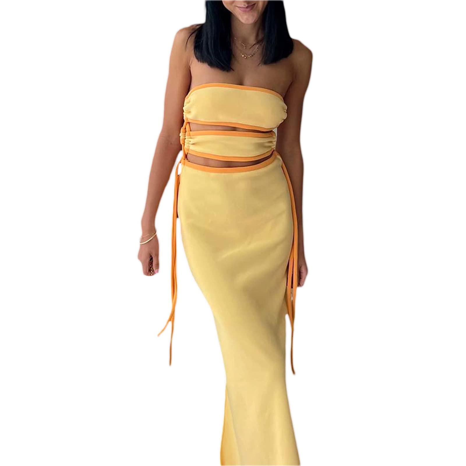 Sexy Backless Sleeveless Bodycon Dress for Women - Summer Night Party Club Dress with Cut Out Design | Perfect for Evening Out, Date Night & Special Occasions
