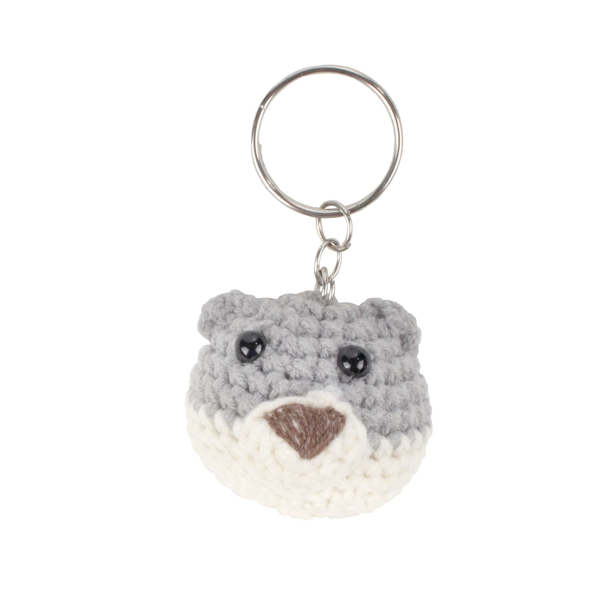 BambooMN Handmade Knitted Animal Keychains - Cute & Durable Gifts for Kids, Adults, Home & Car Decor