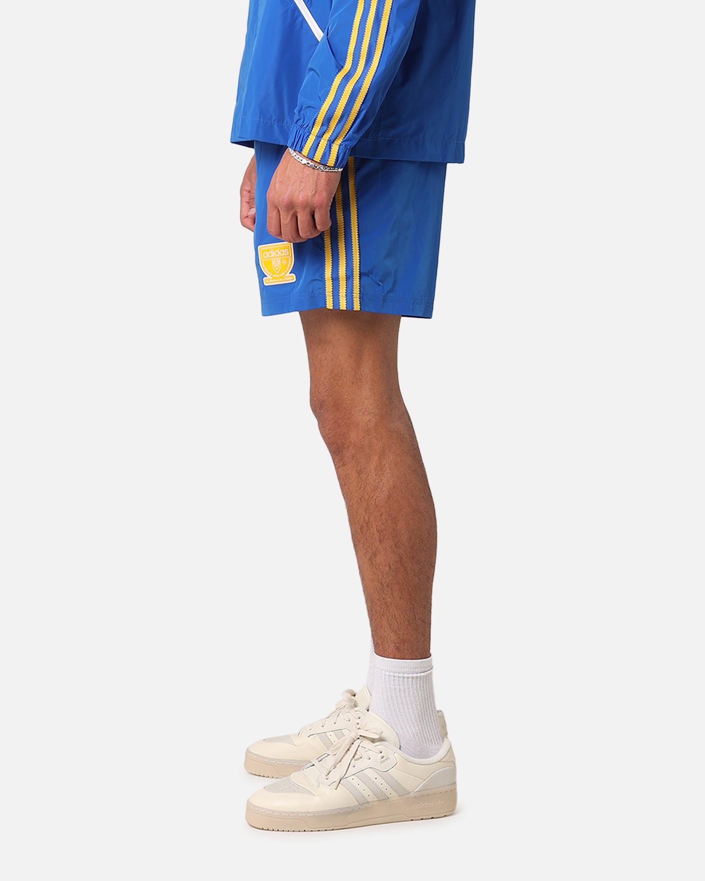 Adidas Men's Graphic Sprinter Running Shorts - Blue Athletic Shorts for Gym, Jogging & Casual Wear