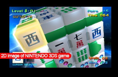 Renewed Mahjong CUB3D Game for Nintendo 3DS - Classic Tile Puzzle Game for Home Entertainment & Travel