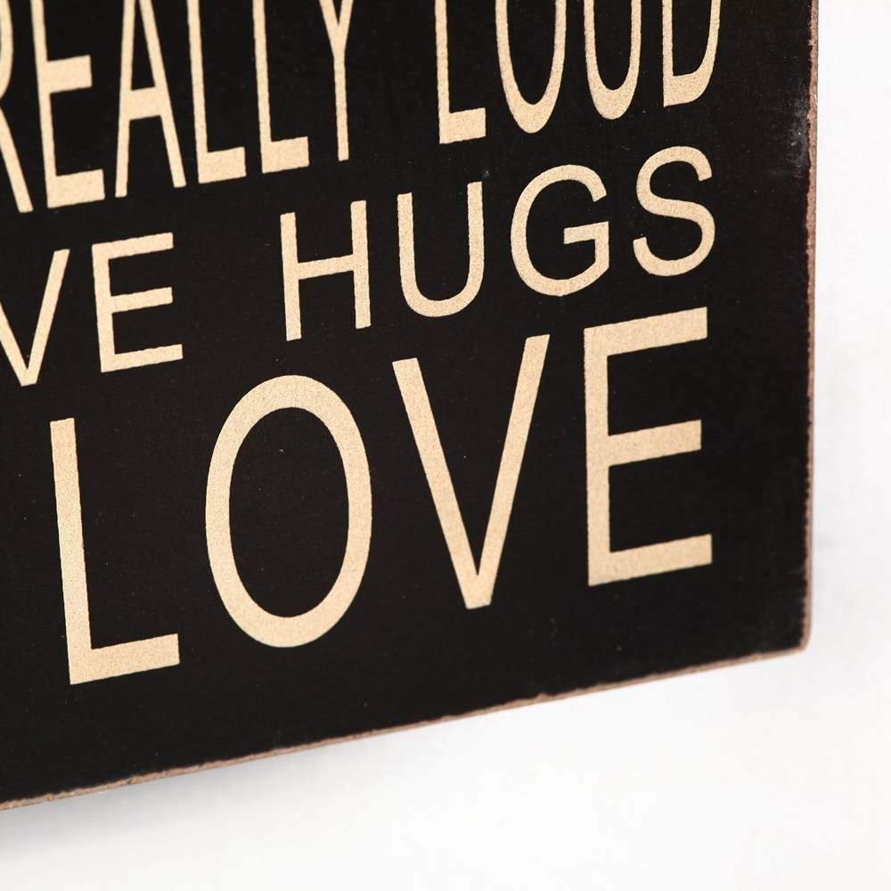 13x8 Inch Wooden Decorative Box Sign - Rustic Tabletop & Hanging Wall Art for Home Decor, Perfect for Living Room, Bedroom & Kitchen | 'In This House We Are Real' Farmhouse Style Sign | Great for Housewarming Gifts & Cozy Home Accents