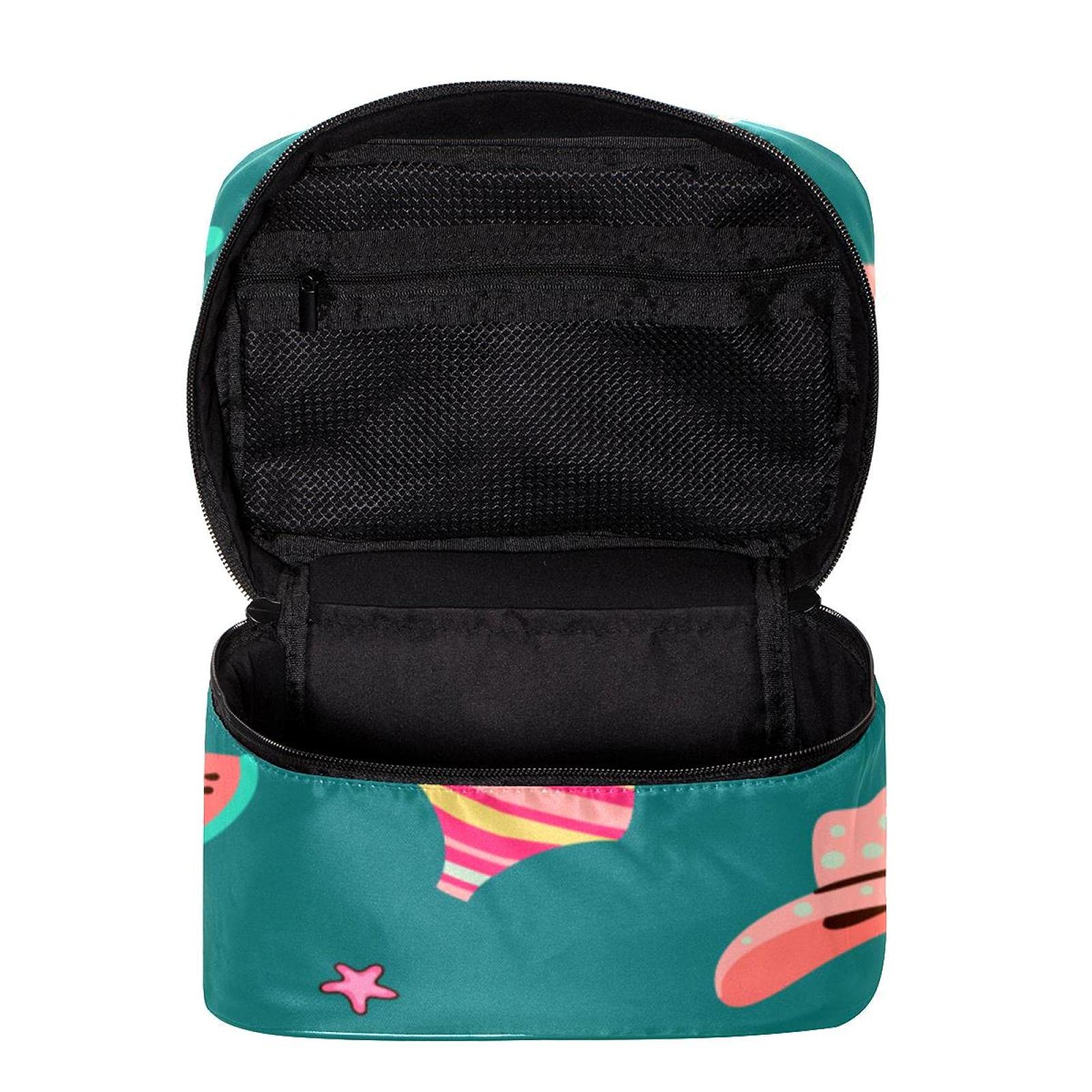 Watermelon Print Bikini Flip Flops - Summer Beach Travel Makeup Bag for Women