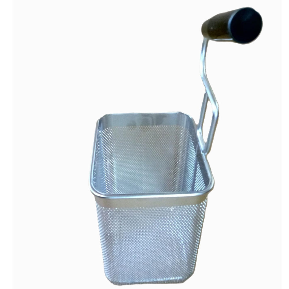 Nella Pasta Cooker Rectangular Basket with Right Handle - Premium Stainless Steel Pasta Strainer for Spaghetti, Lasagna & Vegetables - Perfect for Home Cooking & Restaurant Use