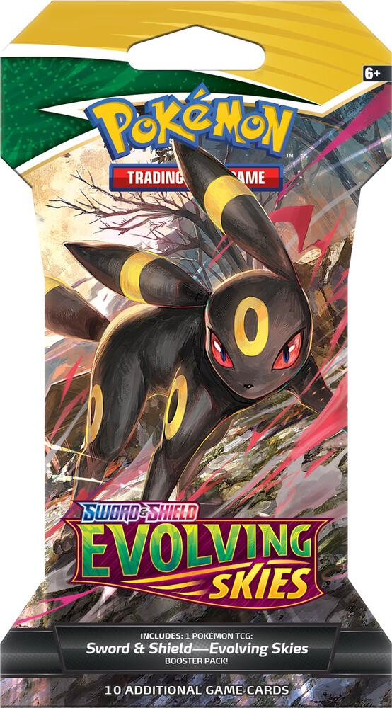 Evolving Skies Pokemon TCG Sleeved Booster Pack - 10 Random Cards for Collectors & Battles | Perfect for Trading, Deck Building & Competitive Play