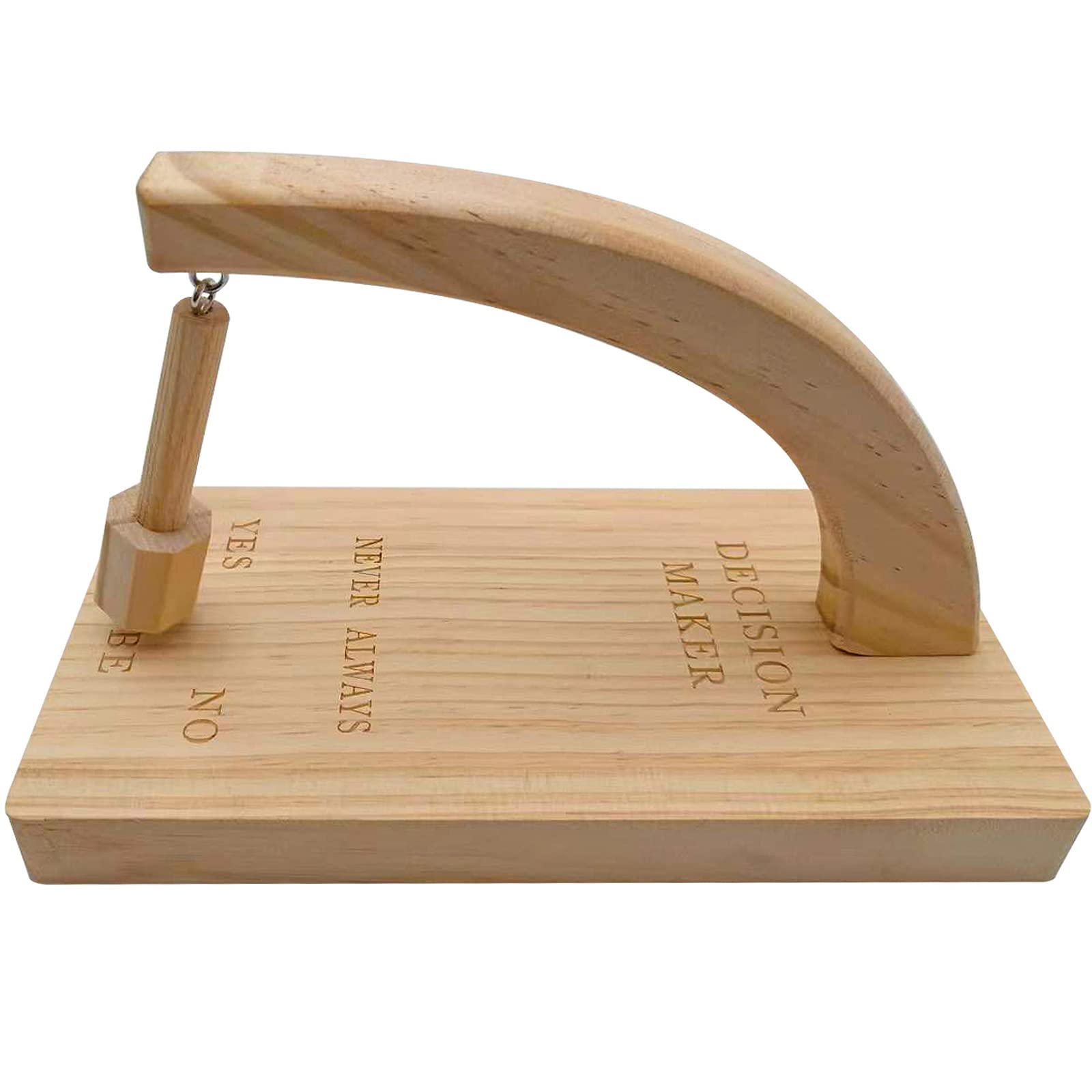 FSSODWT Wooden Decision Maker Magnetic Swing Pendulum - Fun Desk Tabletop Game Toy for Indecisive Moments | Find Answers to Your Questions | Perfect for Office, Home Decor & Decision-Making Games