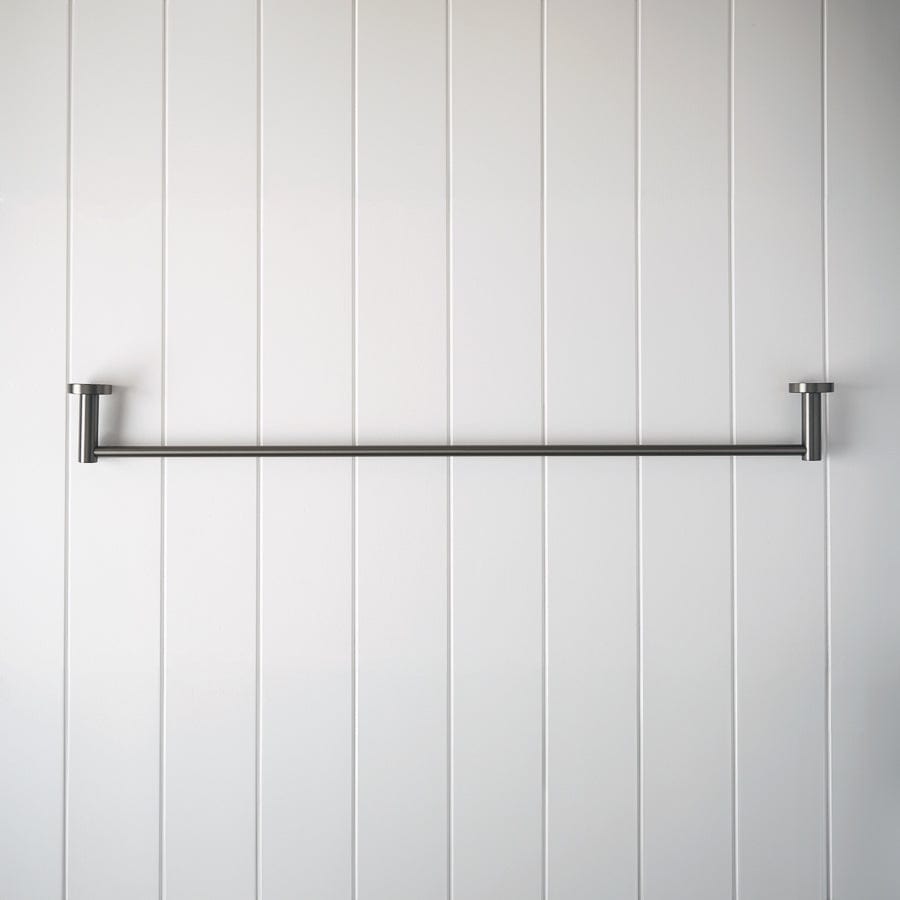 Premium Gunmetal Towel Rail - Durable & Stylish Bathroom Organizer for Towels & Robes - Perfect for Modern Homes & Spas