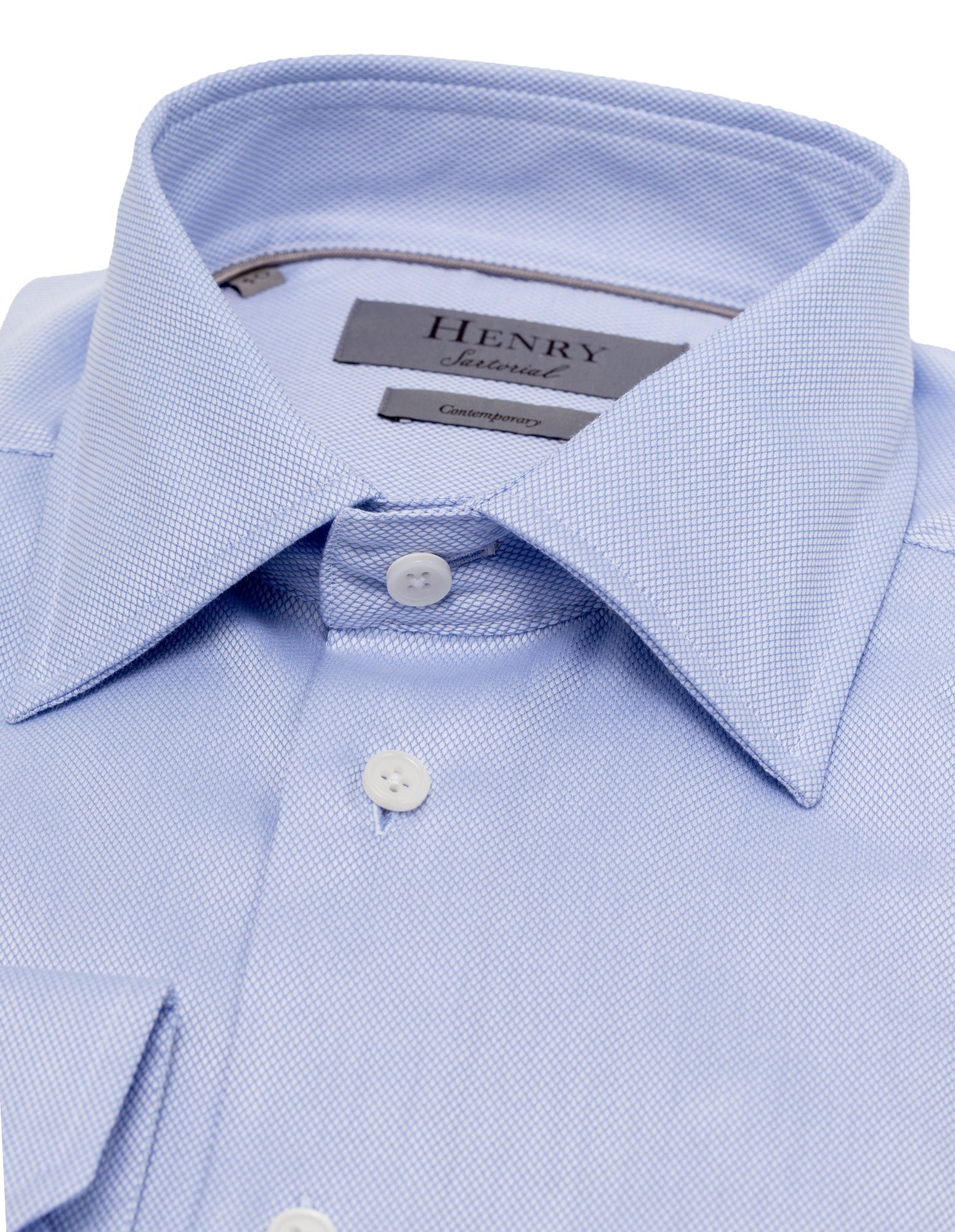 Henry Sartorial Classic Fit Oxford Cotton Blend Shirt for Men - Comfortable & Stylish Casual Wear for Office, Business & Everyday Outfits