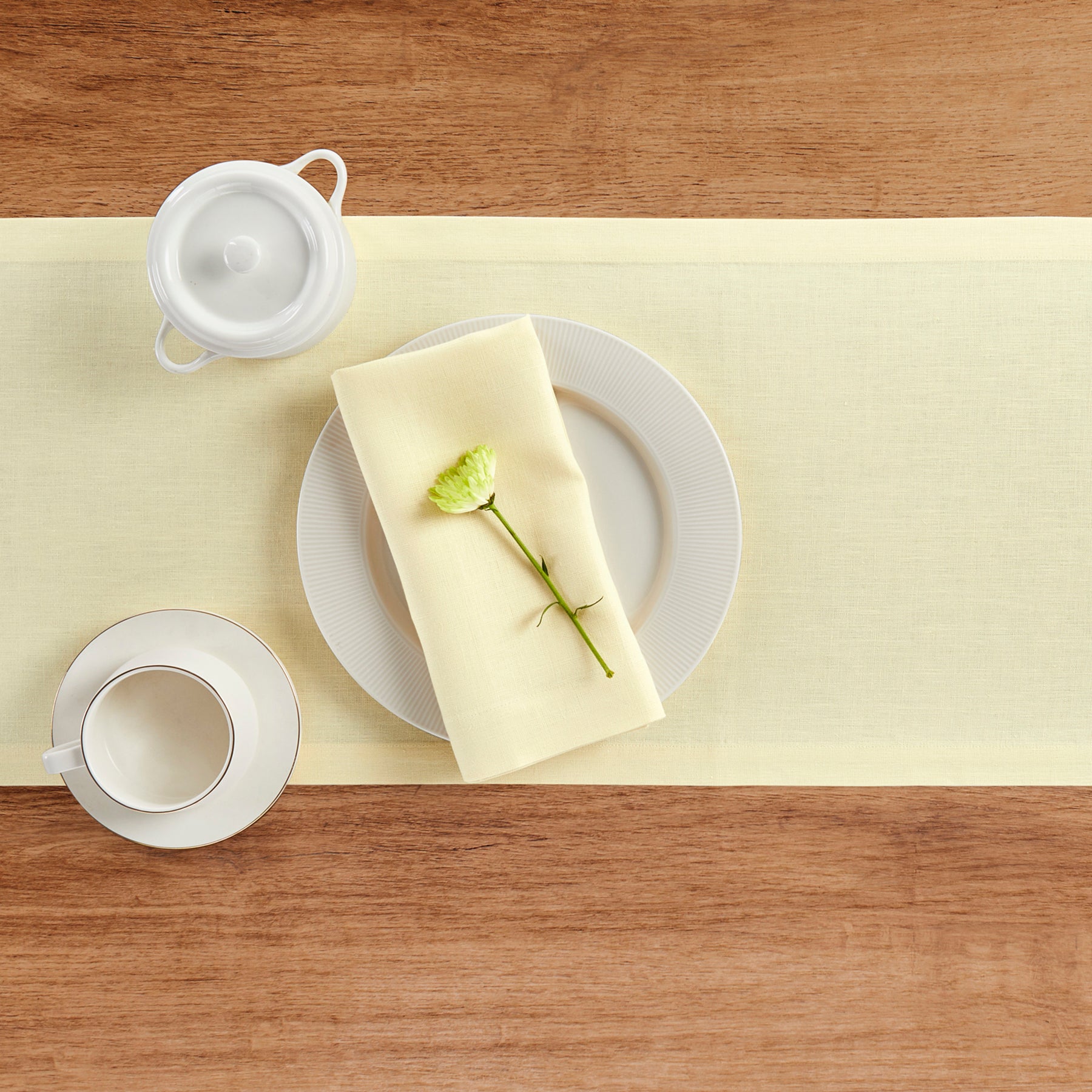 Elegant Diana Medium Weight Table Runner - Perfect for Dining Tables, Weddings, and Holiday Decor - 60-Inch Linen Table Runner for Stylish Home Decor