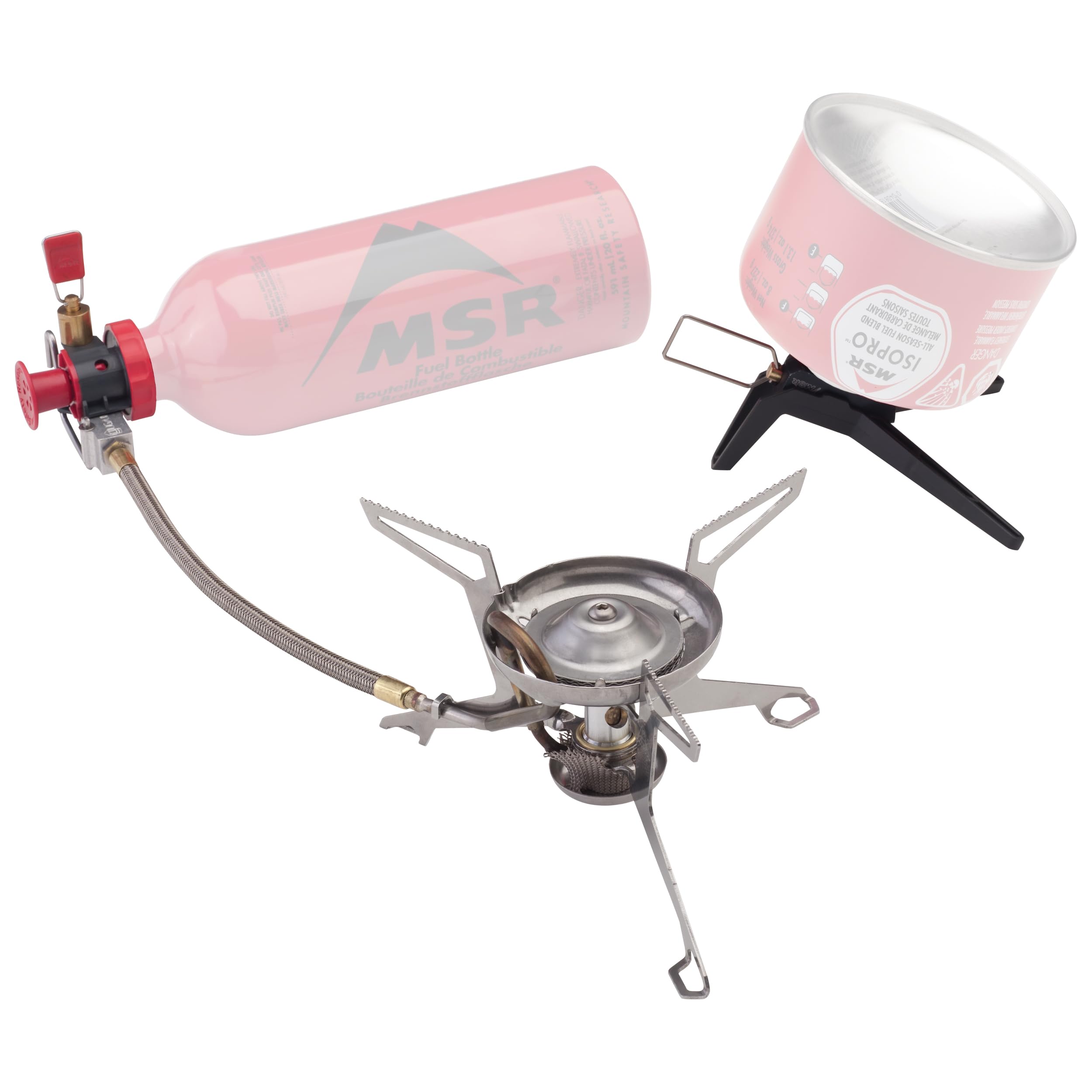 MSR WhisperLite Universal Compact Hybrid Fuel Camping Stove - Lightweight Backpacking Stove for Outdoor Cooking, Hiking & Camping Trips - Perfect for Backpackers, Campers & Adventure Enthusiasts