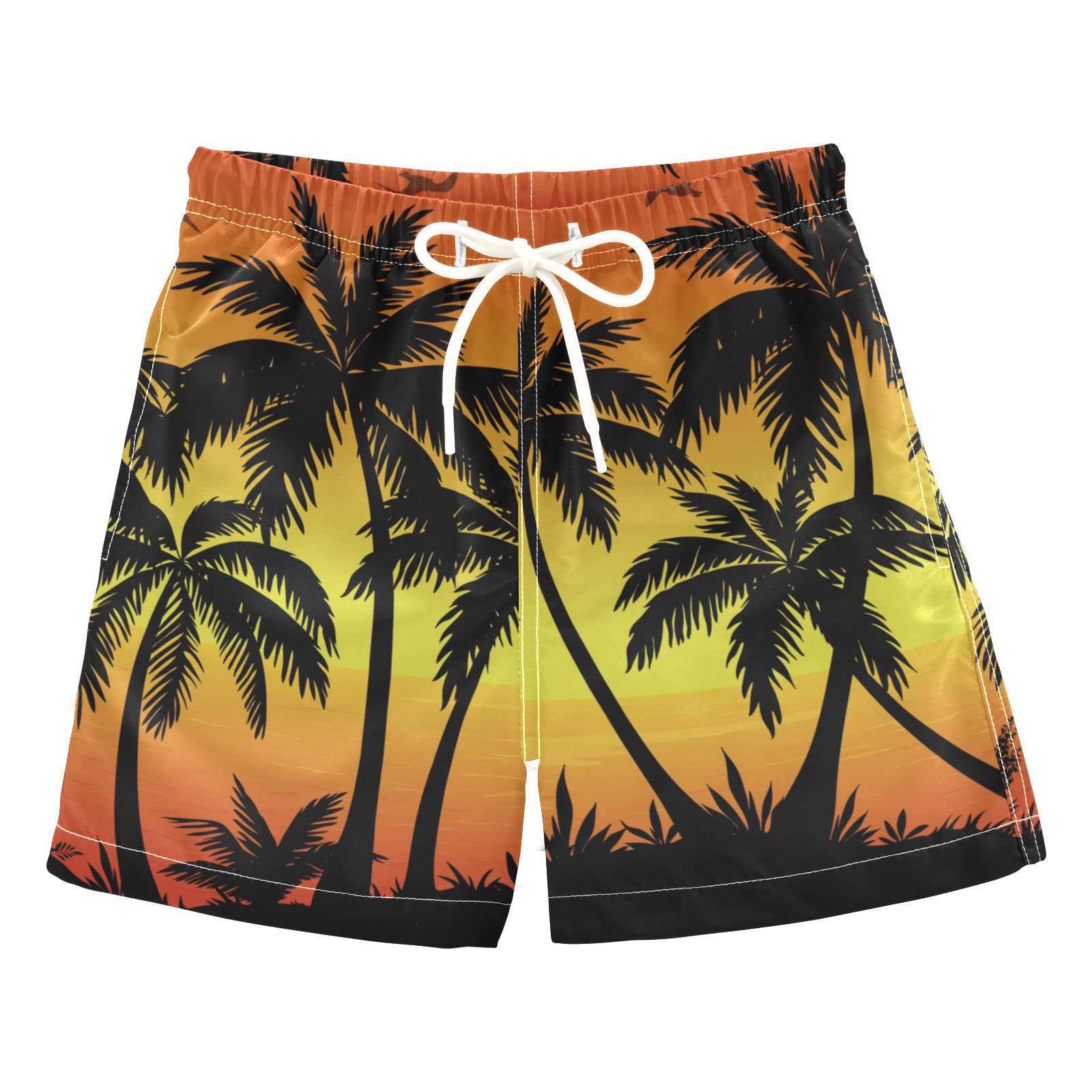 Senya Boys Swim Trunks - Patriotic USA Flag & Desert Camo Beach Board Shorts for Kids & Toddlers | Perfect for Swimming, Beach Vacations & Summer Pool Parties
