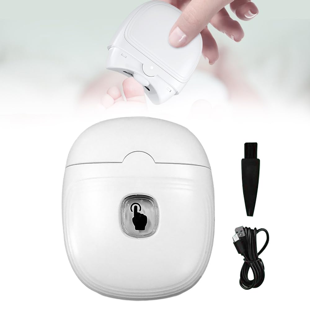 2025 Rechargeable Electric Nail Clipper for Thick Toenails - Automatic Finger & Toe Nail Trimmer for Men, Women & Seniors - Perfect for Home, Travel & Elderly Care