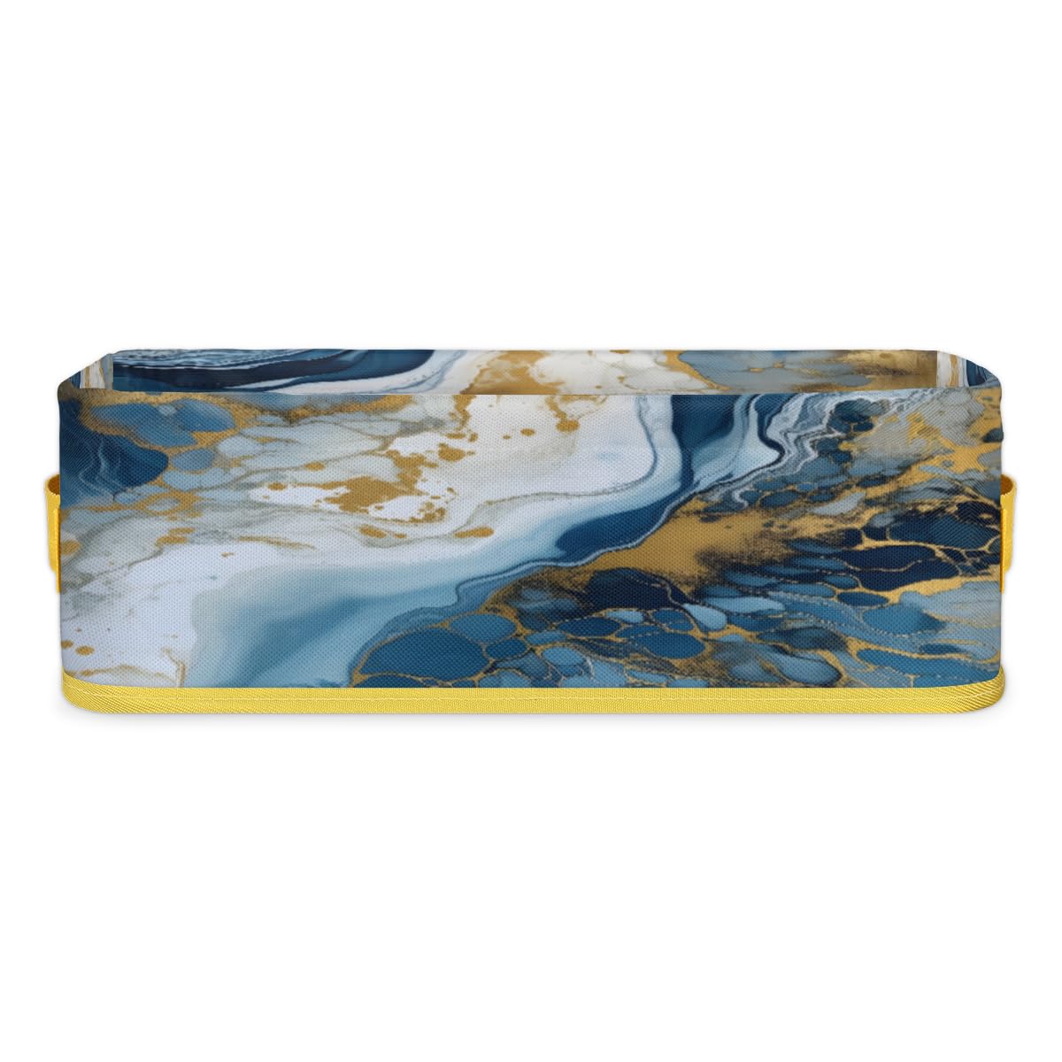 Ocean Blue Marble Toilet Paper Holder - Bathroom Storage Organizer Basket for Toilet Rolls - Waterproof & Durable - Perfect for Bathroom, Kitchen, Bedroom & Closet Decor