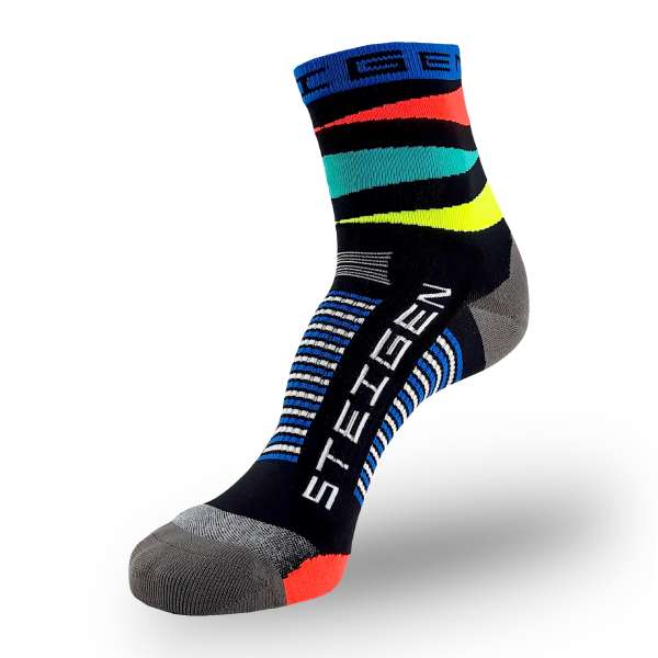 Unisex Steigen 1/2 Length Running Socks - Breathable Cushioned Athletic Socks for Men & Women - Perfect for Jogging, Gym Workouts & Marathon Training