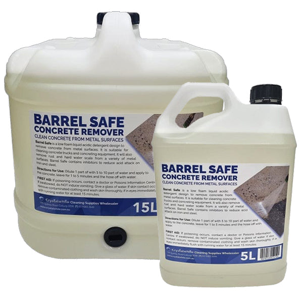 Barrel Safe Concrete Remover - Heavy-Duty Cleaner for Driveways, Sidewalks & Construction Sites | Eco-Friendly Solution for Stubborn Stains & Residue Removal