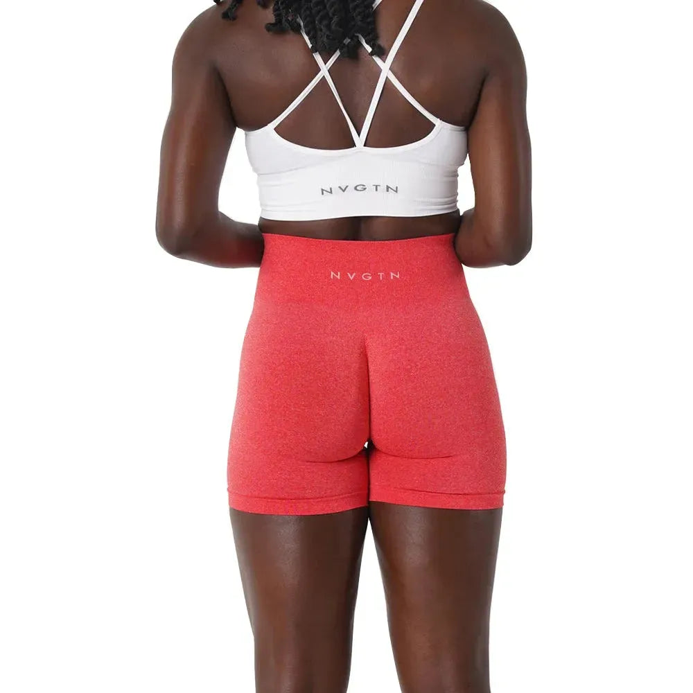 NVGTN Seamless Pro Shorts for Women - High Waisted Workout Shorts with Scrunch Detail - Perfect for Running, Yoga & Gym Training - Great for Intense Workouts & Active Lifestyle
