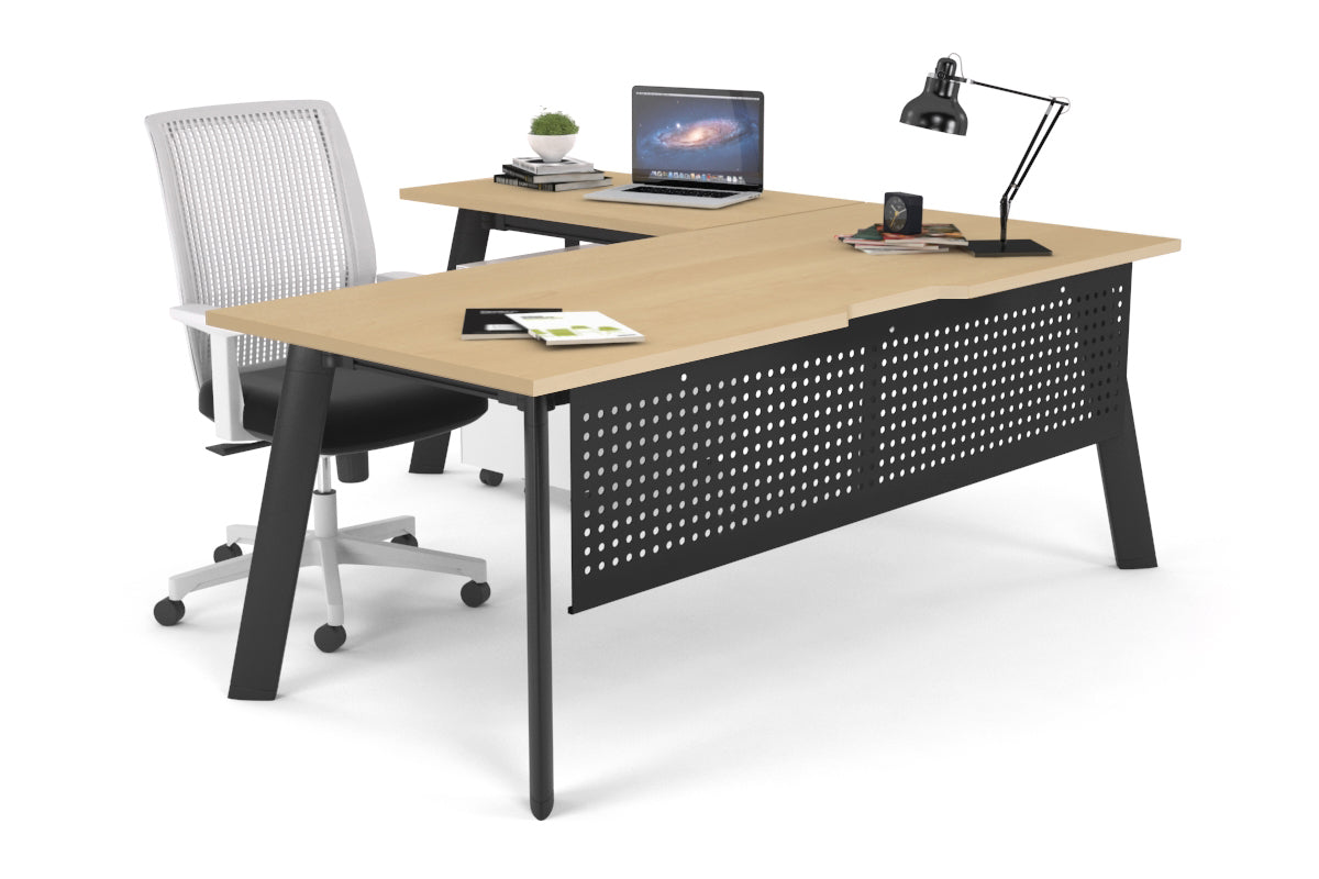 Switch Executive Corner Office Desk - 1800L x 1550W with Cable Management | Modern L-Shaped Workstation for Home & Business Offices | Perfect for Conference Rooms, Executive Suites & Professional Workspaces