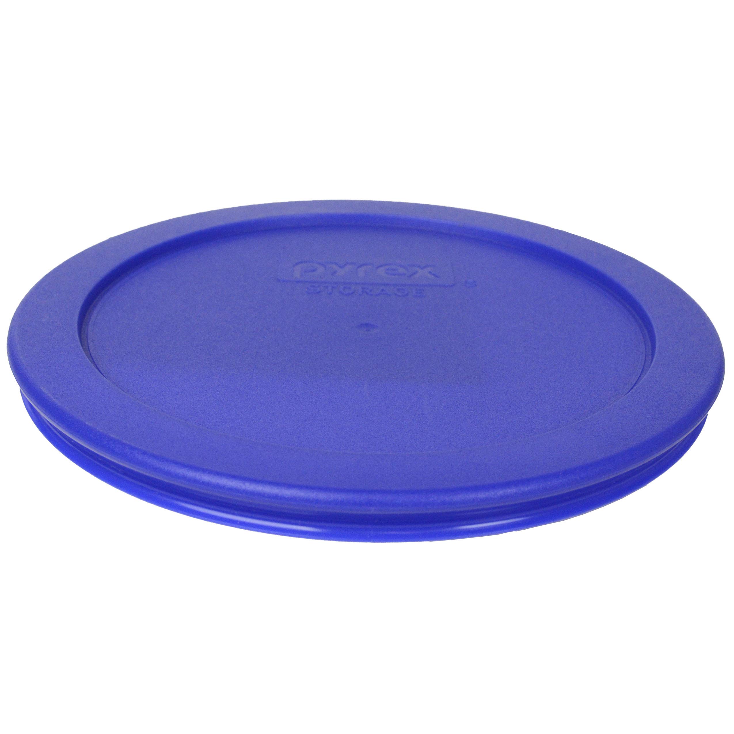 Pyrex 7201-PC Sapphire Blue Round Plastic Food Storage Replacement Lid - BPA-Free, Made in USA - Perfect for Meal Prep, Leftovers & Refrigerator Organization