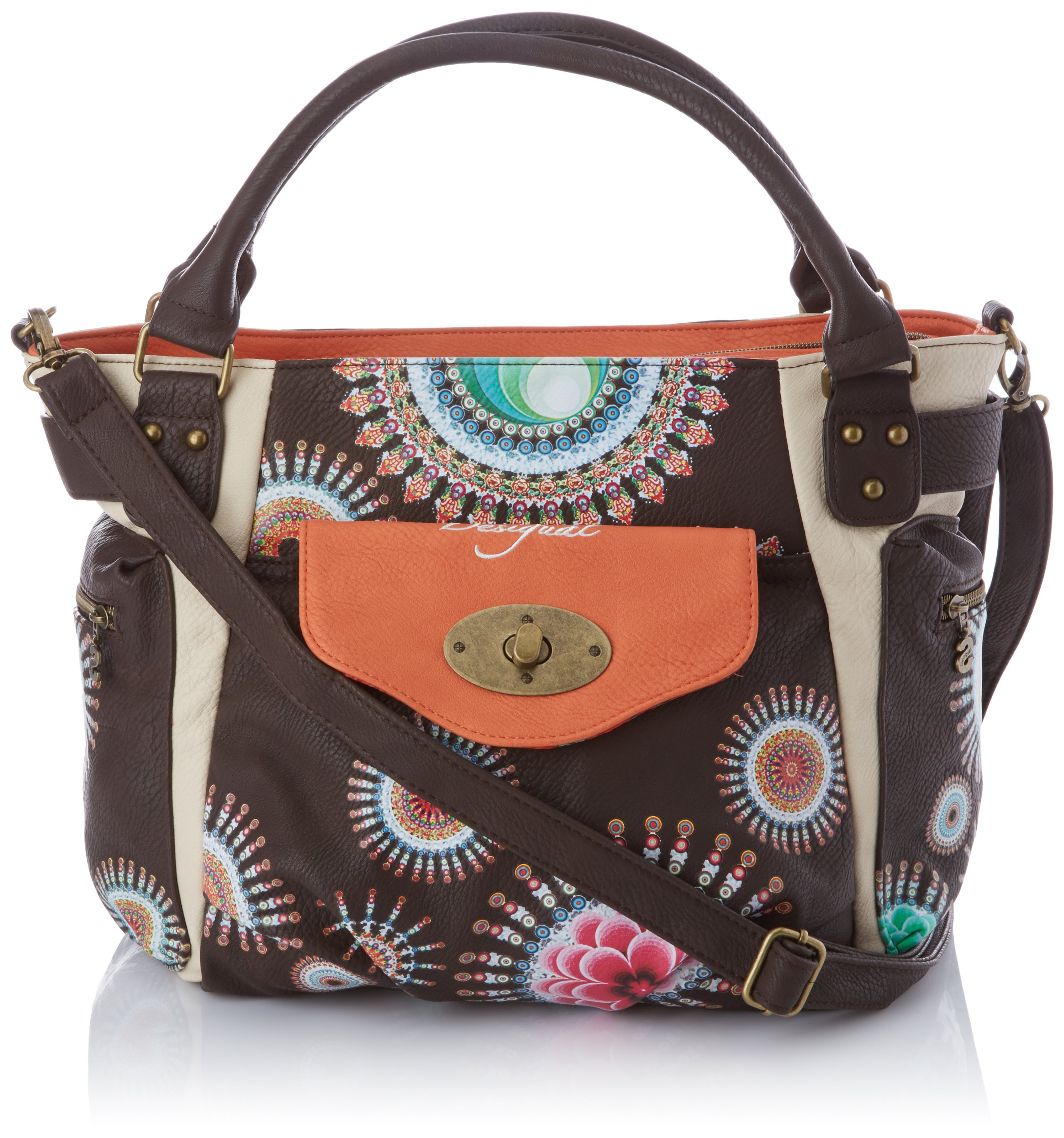 Desigual Fringes Mcbeen Shoulder Bag for Women - Stylish Crossbody Purse with Tassel Details, Perfect for Casual Outings, Travel & Everyday Use