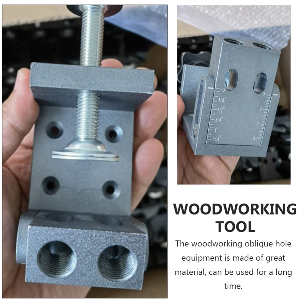1 Set Hole Positioning Tool - Precision Drill Guide for Accurate Holes, Punch & Drilling Positioner with Inclined Hole Feature | Perfect Woodworking Supplies for DIY Projects & Professional Carpentry