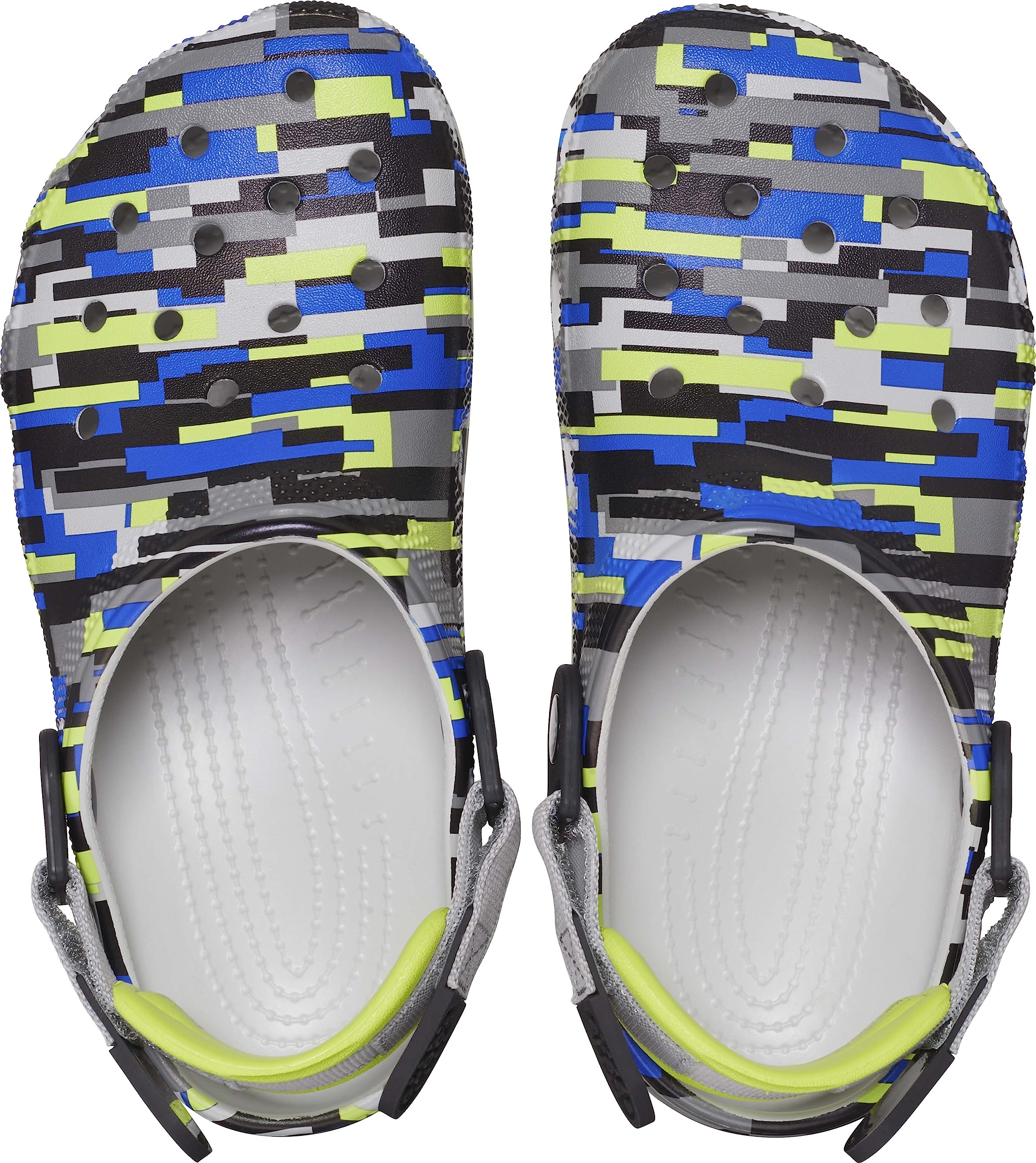 Crocs Unisex-Adult Classic Adjustable Slip-Resistant Marbled Clogs - Comfortable Waterproof Shoes for Men & Women, Perfect for Beach, Pool, Garden & Indoor Use