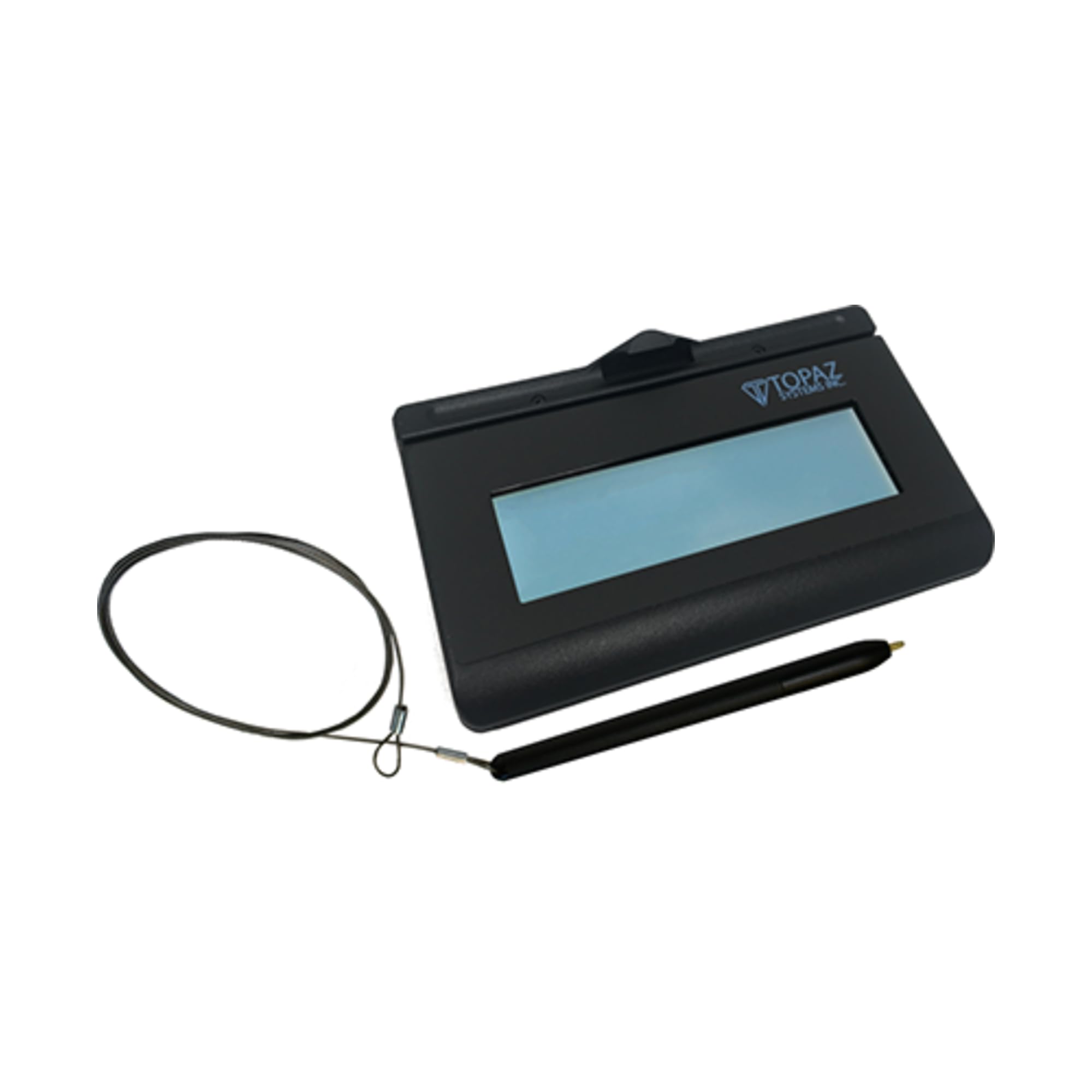 Topaz Systems Signature Terminal with LCD Display - 4.4 x 1.3 Inch Electromagnetic Signature Pad - USB Wired for Secure Document Signing - Perfect for Retail, Banking, and Office Use