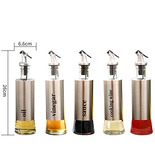 Premium VQ-Ant Glass Bottles - Airtight Leak-Proof Storage Containers for Essential Oils, Spices & Liquids | Perfect for Kitchen, Bathroom & Travel Organization
