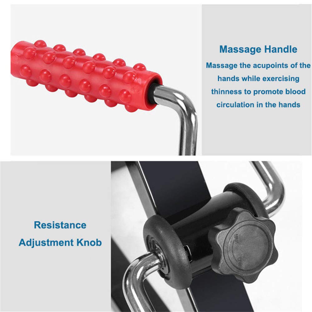 Portable Mini Exercise Pedal Machine - Compact Foldable Foot & Arm Workout Equipment for Seniors, Disabled & Office Workers - Black Hand & Leg Exerciser for Home, Travel & Rehab Therapy