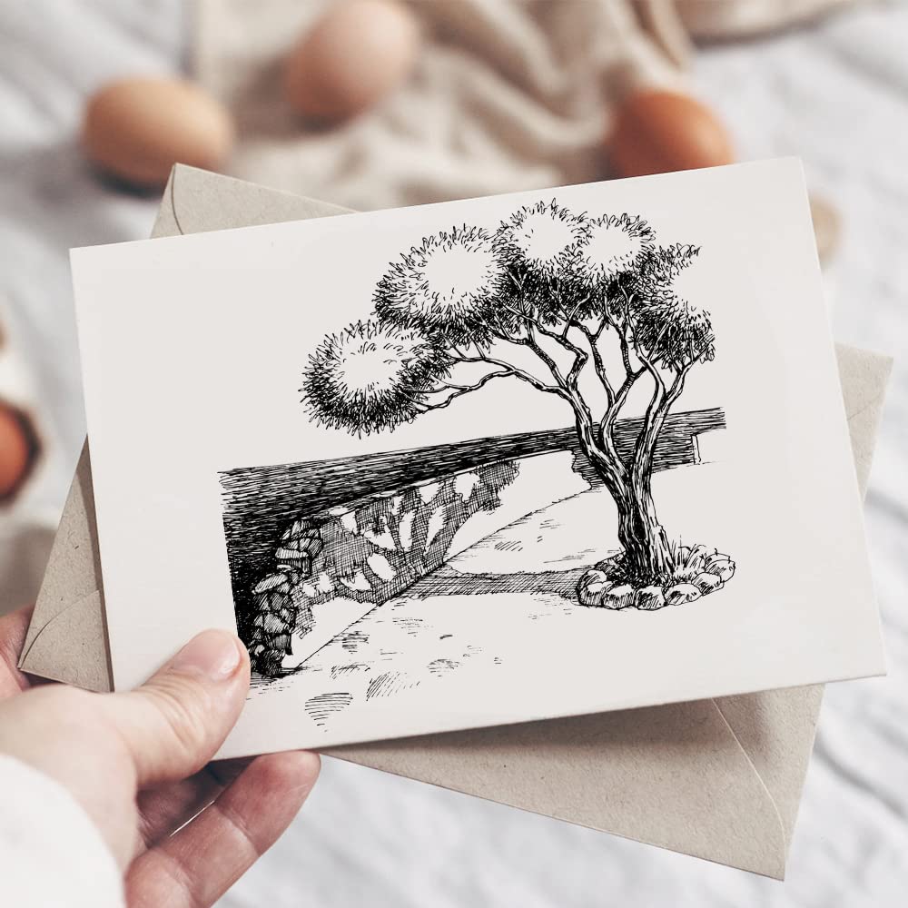 Clear Rubber Stamps for Card Making & Scrapbooking - Sea Scenery Transparent Stamps for DIY Crafts, Bullet Journal, Notebook Decoration | Perfect for Handmade Greeting Cards, Memory Books & Artistic Projects