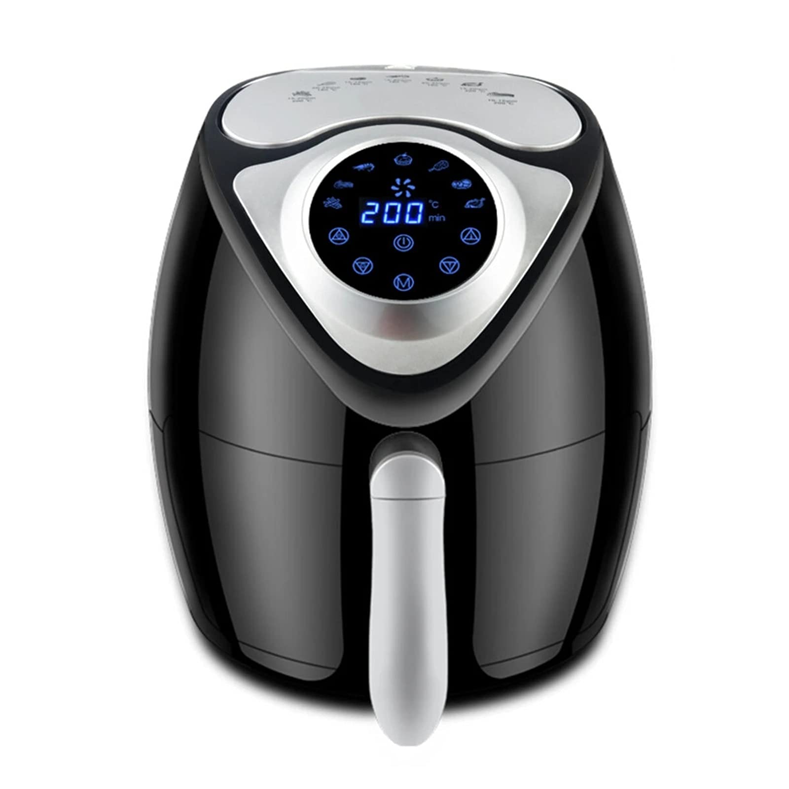 Viinice 1700W 6.1 Quart Digital Air Fryer with Touch Screen - Oil-Free Cooking, Timer & Temperature Control - Perfect for Frying, Baking, Roasting Chicken, Pizza, Fries & Bread - Healthy Alternative to Deep Fryer for Home Kitchen