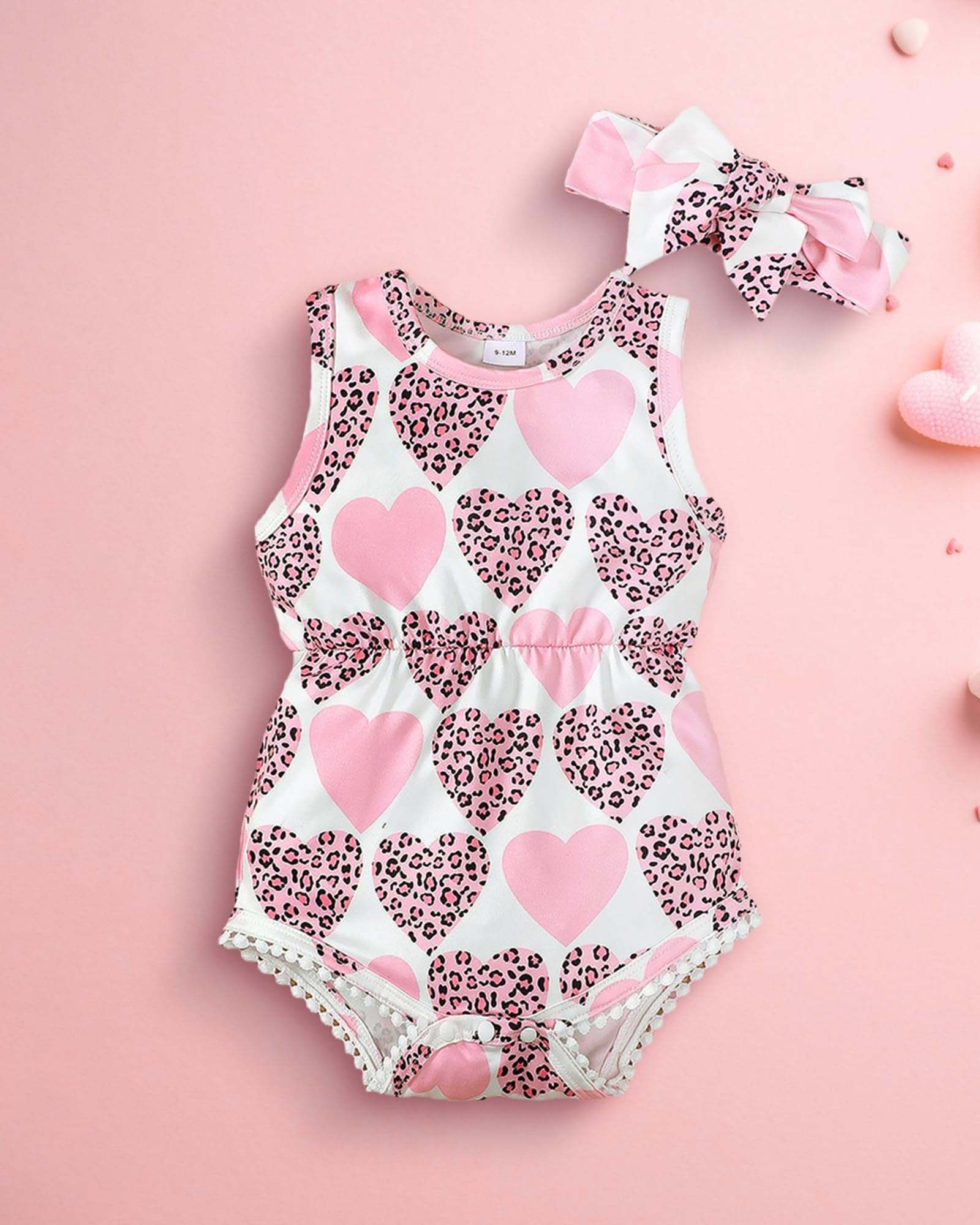Mioglrie Baby Girl Clothes Set - Newborn Summer Romper Outfit with Headband | Soft Cotton Infant Clothing for 0-24 Months | Perfect for Playdates, Photo Shoots & Special Occasions