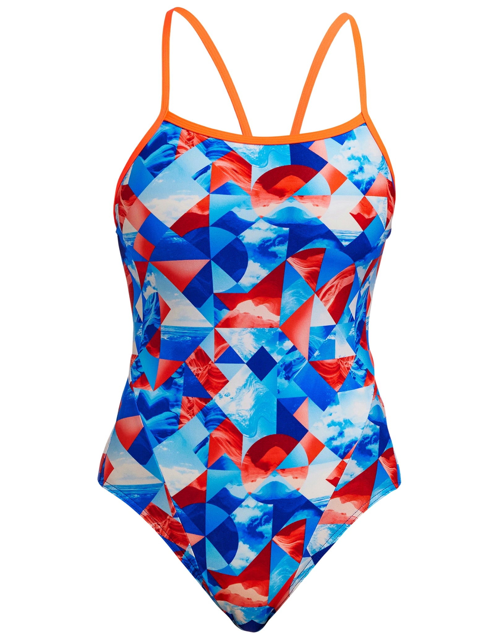 Big Swell Single Strap Swimsuit for Women - Blue One Piece Bathing Suit | Beachwear, Pool Party & Summer Vacation Swimwear