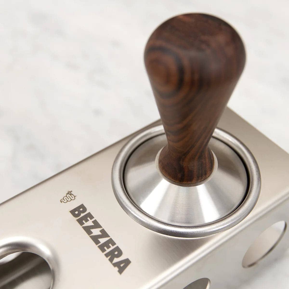 Bezzera Professional Espresso Tamping Station - Heavy Duty Coffee Tamper Stand for Baristas & Home Brewing - Perfect for Espresso Machines & Coffee Shops
