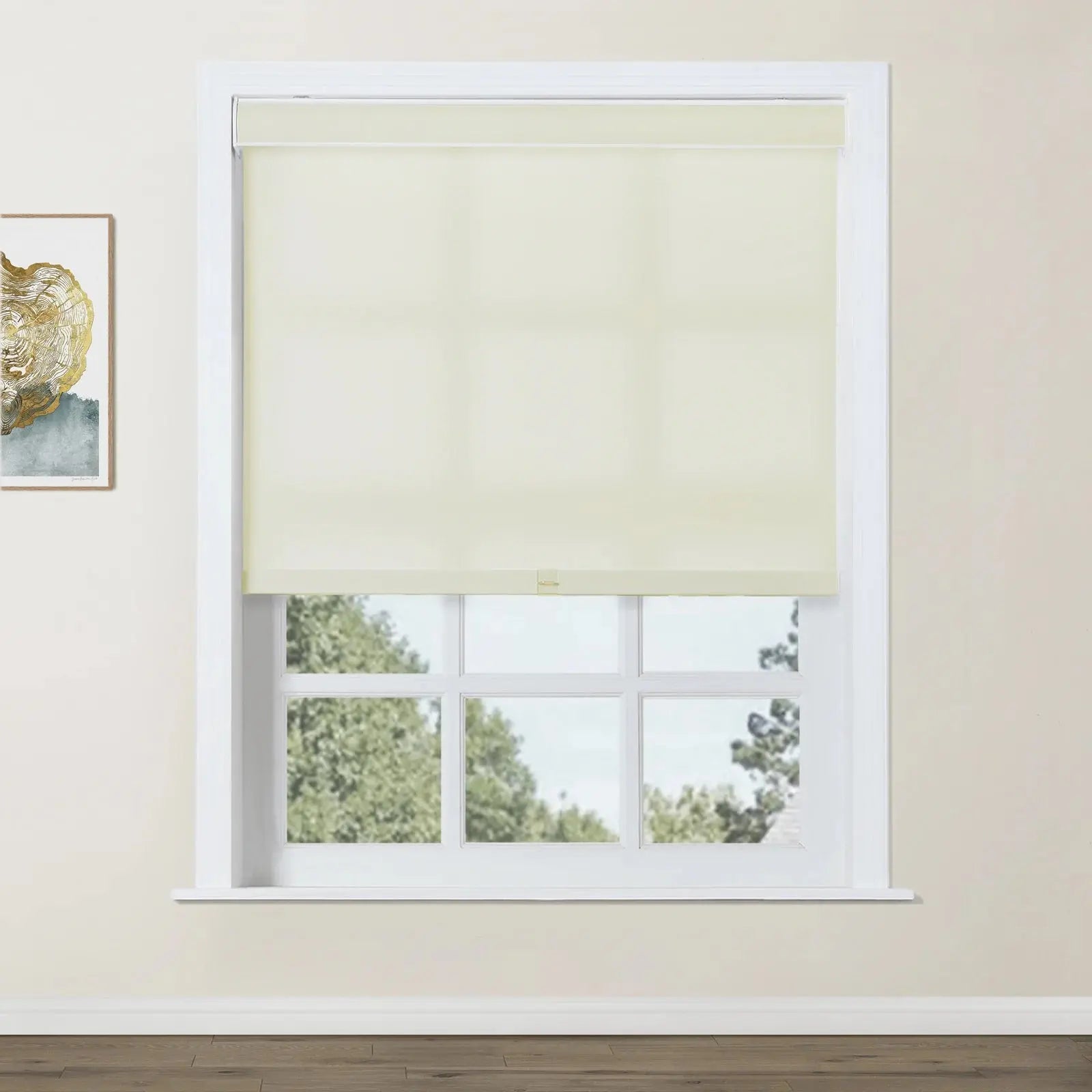 Alvin Basic Room Darkening Cordless Roller Shades - Blackout Window Coverings for Bedroom & Nursery - Noise Reducing & Energy Efficient Home Decor