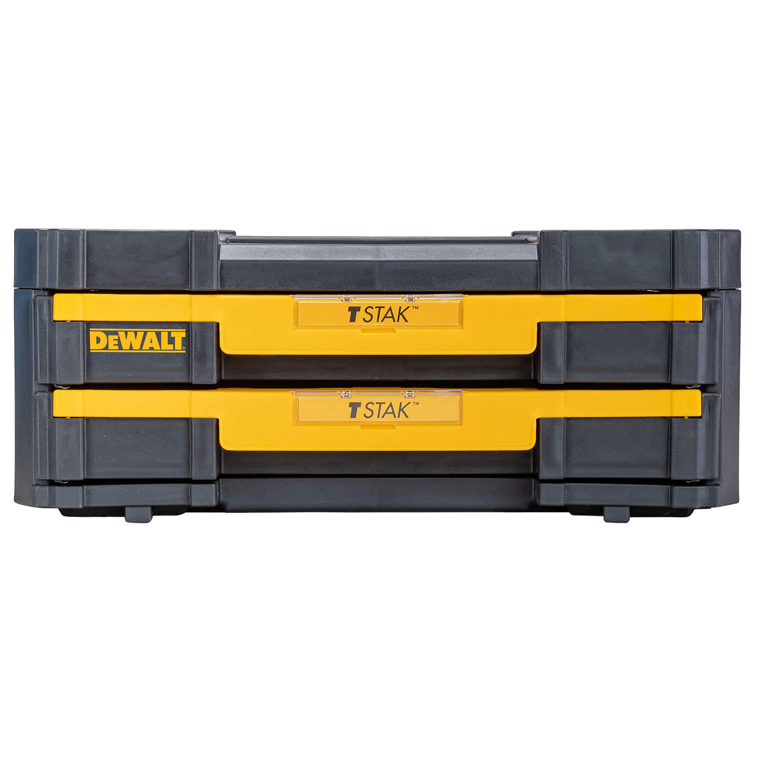 DeWalt DWST1-70706 T-Stak IV Tool Storage Box with 2 Shallow Drawers, Yellow & Black (7.01