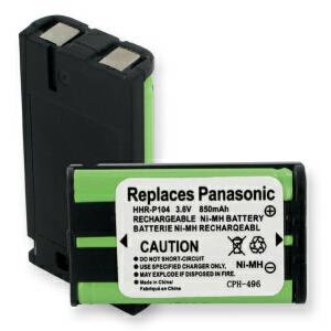 Panasonic HHR P104 Rechargeable Battery for Cordless Phones - Long Lasting Power for Panasonic KX-TG, KX-TGA, KX-TGZ Series - Perfect for Home & Office Use