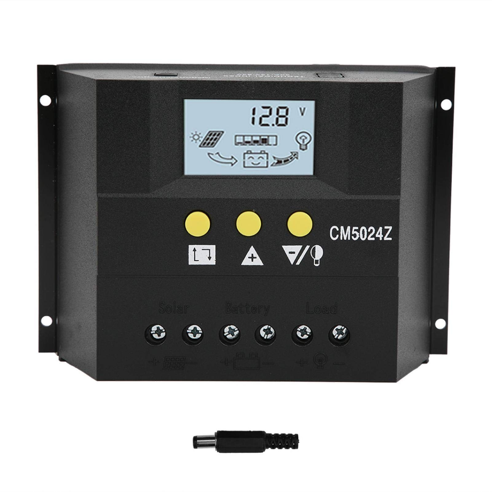 Solar Charge Controller - 12V/24V Battery Regulator with Stable Performance & Easy Operation for Solar Panel Systems - Perfect for RV, Marine, and Off-Grid Power Applications