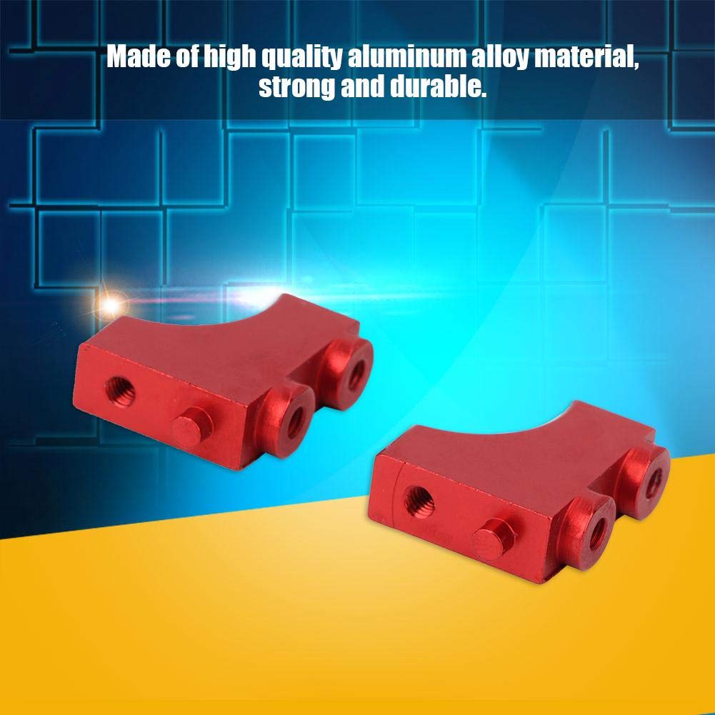 Dilwe 2PCS Servo Mount for RC Car - Compatible with VRX RH1043 RH1045 Upgrade Accessories (Red) | Durable Replacement Part for RC Car Racing and Off-Road Bashing