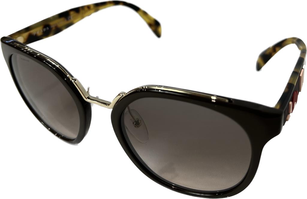 Prada PR17TS Sunglasses - Brown/Pink Gradient Lenses for Women | Luxury Designer Shades for Summer, Beach & Outdoor Fashion