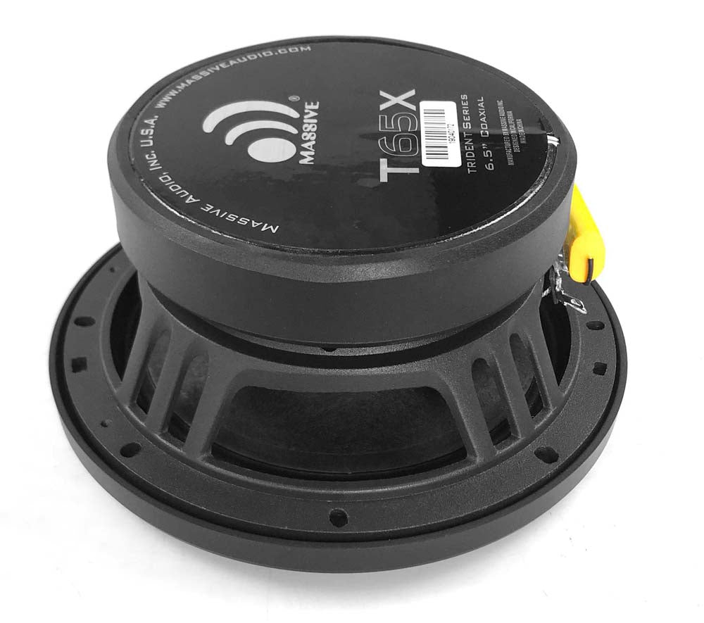 6.5 Inch 120 Watt Marine Coaxial Speakers (Pair) - Waterproof Boat Audio for Outdoor, RV & Marine Use
