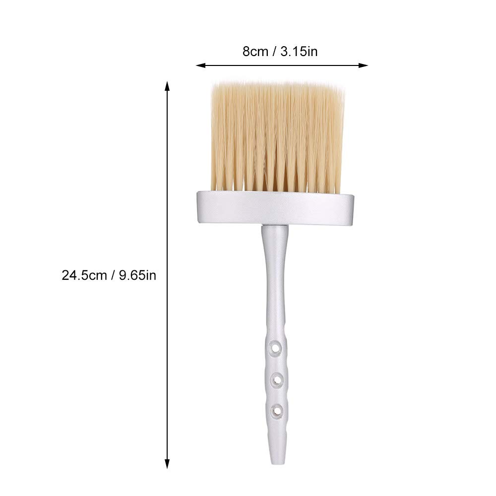 Professional Long Handle Neck Hair Cleaning Brush - Salon Grooming Tool for Hair Cutting, Shaving & Sweeping | Perfect for Barbershops, Home Grooming & Pet Care