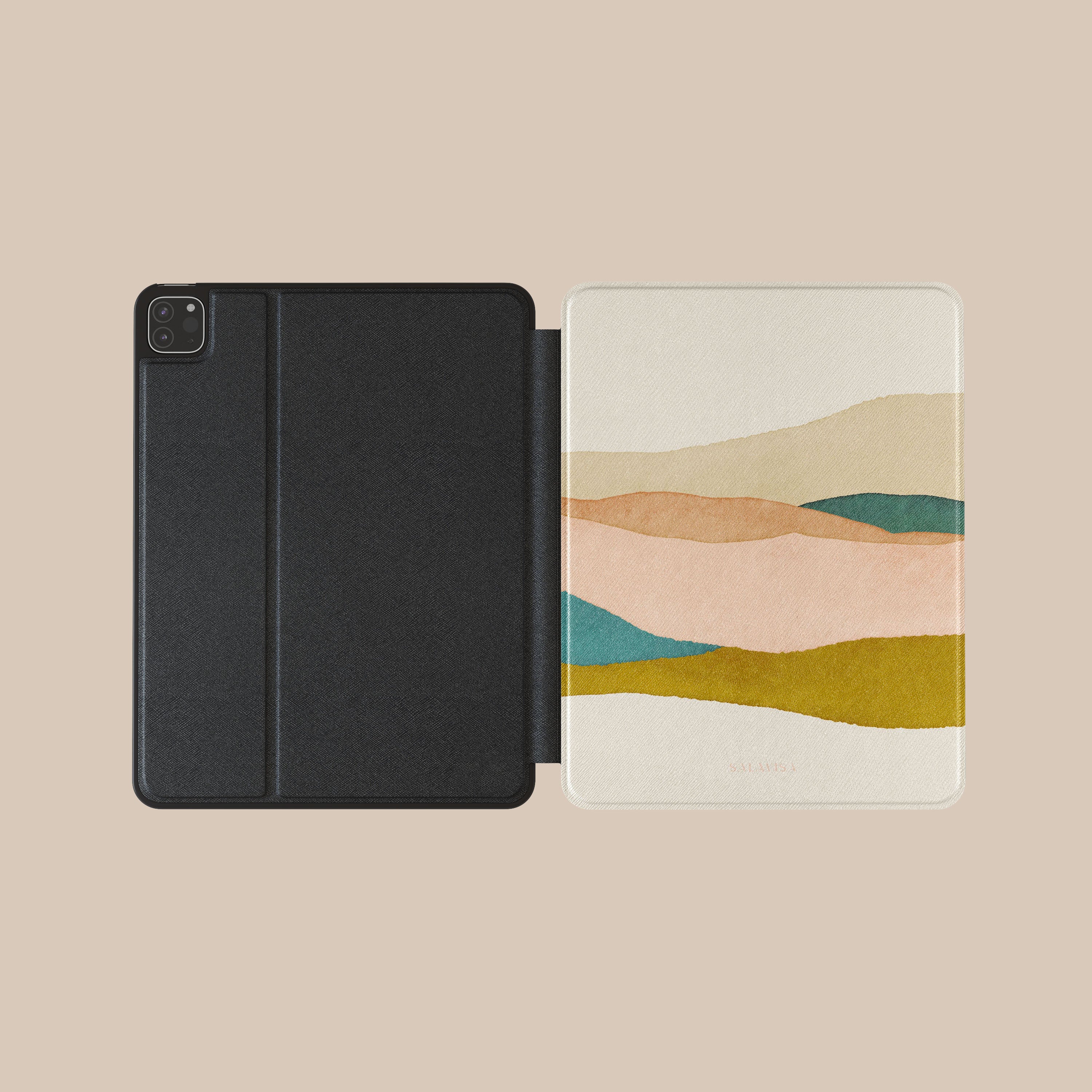 Premium Neutral Dune iPad Case - Slim Protective Cover for iPad Pro/Air/Mini - Perfect for Work, Travel & Home Use