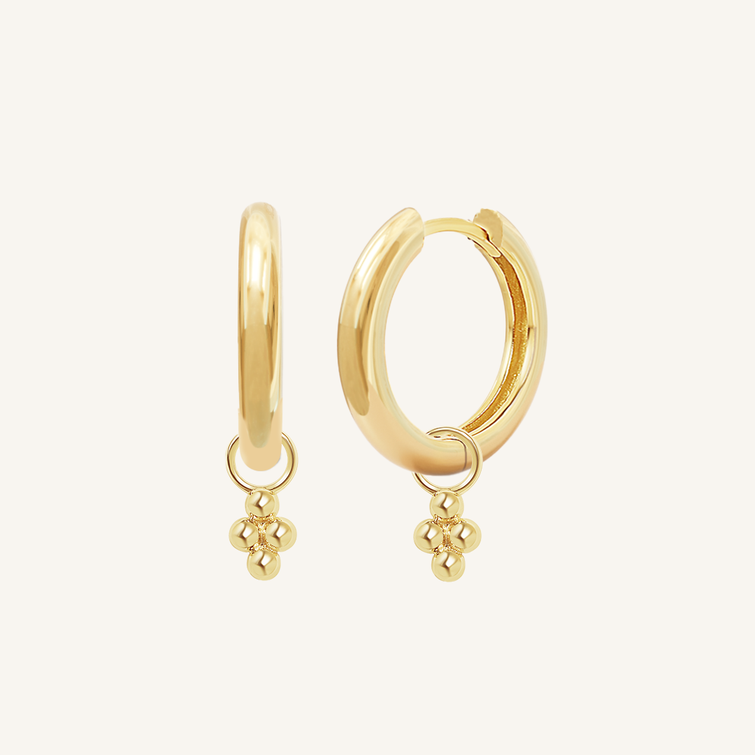 Fortitude Plain Hoops - Minimalist Stainless Steel Earrings for Women | Everyday Wear, Office & Casual Outfits